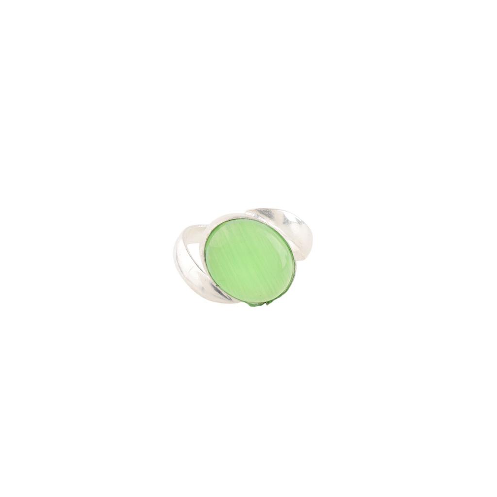 Natural Green Cat's Eye Gemstone 925 Sterling Silver Handmade Jewelry Ring Gift RR-53-44
