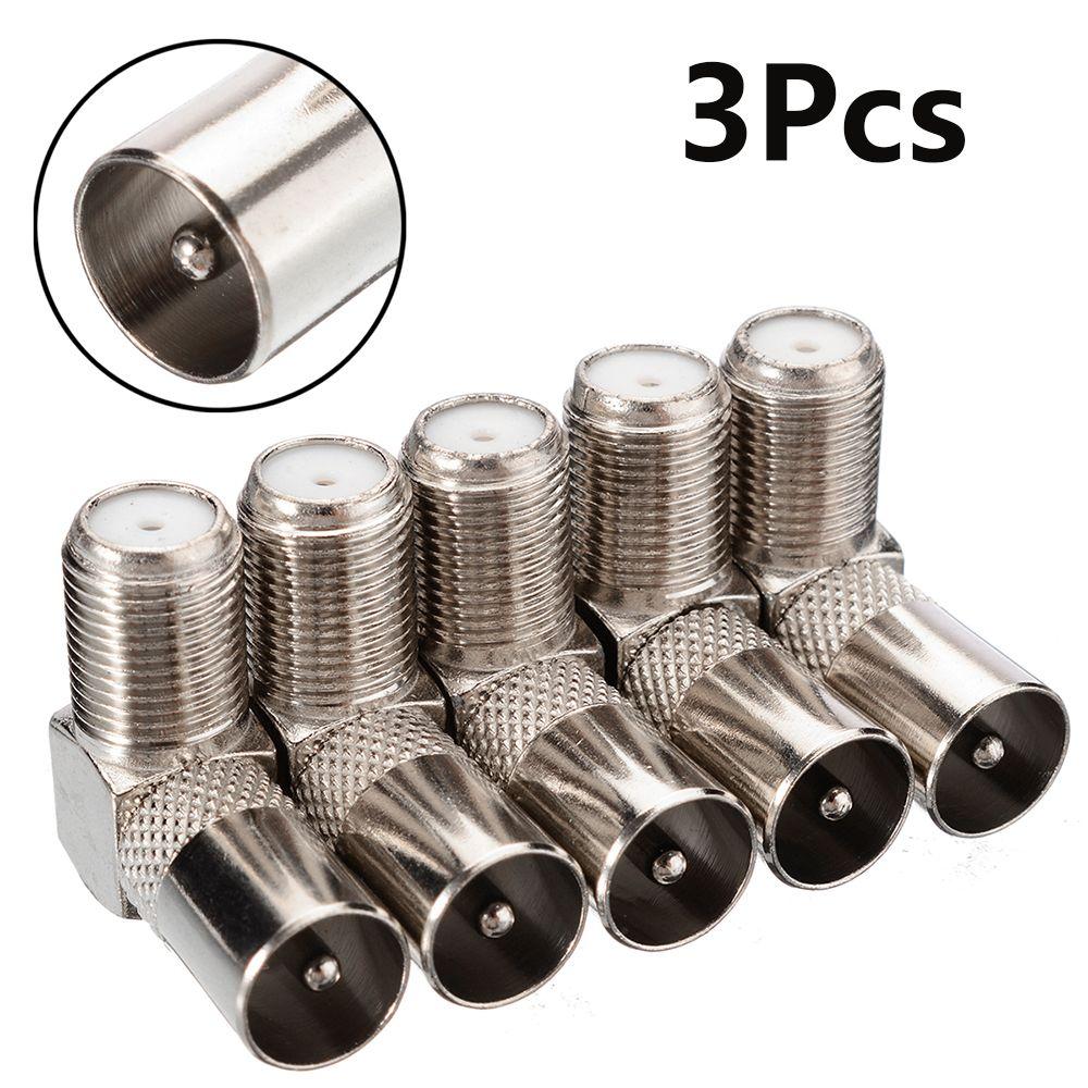 Converter Data Sync Right Angled Aerial Male Adapter Satellite Coax Connectors F Female To TV Male