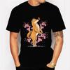 Men's T-shirt Japanese Shiba Inu Cherry Blossom Flower Sakura Trees Kawaii T Shirt Men Women Tshirt Male Classic T-shirt Hombre