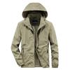 Spring and Autumn Jacket Men's Thin Casual Jacket Jacket Youth Loose Large Size Hooded Sports Jacket