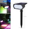 Solar Outdoor LED Spot Lights Waterproof 19 LEDs Solar Lawn Light for Landscape,Courtyard,Garden,Tree Decoration