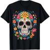 2025 Sugar Skull Women T Shirt Dia De Los Muertos Day of The Dead Mexican Skeleton Gothic Halloween Vintage Graphic Tee Tops