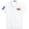 Polo Cartoon Pony Embroidered Slim Fit Short Sleeve Polo Shirt Men Tops White MNPOKNI1N821741