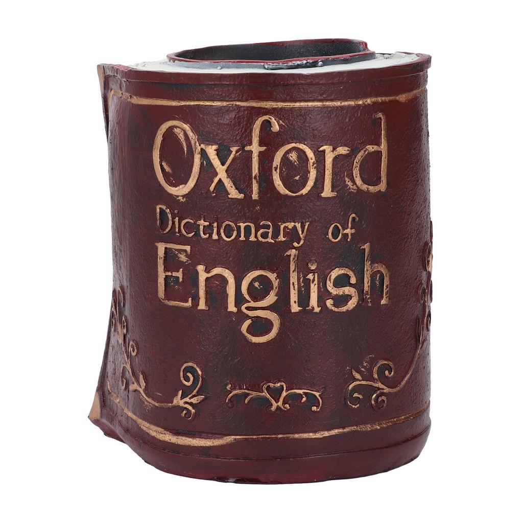 Pen Holder Pencil Desk Organizer Vintage Retro Antique Decorative Library Book Shape Home Office Supply