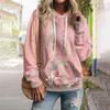 Women's Fall And Winter Printed Pullover Hooded Sweatshirt Long Sleeve Fashion Sweatshirt
