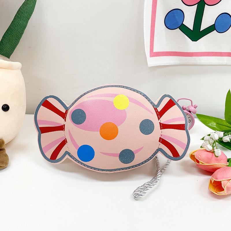 Candy Modern Colorful Pattern Bag For Young Girls Cute Lightweight Pu Purse