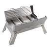 Captain Stag Barbecue Stove Fire Stand Box Grill A4 Type Easy Assembly Comes with Trivet Storage Bag Stainless Steel (CAPTAIN STAG) UG-110