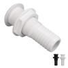 Boat Through Hull Connector 29mm Outlet Smooth Drainage Straight Drain Outlet Fittings Boat Plumbing