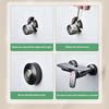 Flexible Shower Head Adapter 360 Degree Rotating Stainless Steel Angled Curved Foot For Tight Spaces Easy Installation