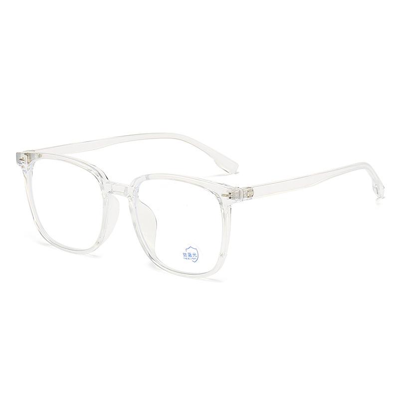 Photochromic Anti Blue Light Eyewear Men Women Vintage Blue Light Resistant Eyeglasses Square Glasses Frame Chameleon Spectacles