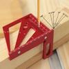 Алюминиевый сплав 3D многоугольный транспортир для деревообработки с Т-образной чертилкой - измерительная линейка 22,5/30/45/60/67,5/90 градусов