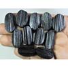 389Cts.Natural Black Tourmaline Oval Shape Cabochon Loose Gemstone 11Pcs Lot C-351