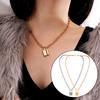 Lock Pendant Necklace Statement Long Chain Necklace For Women Jewelry Bff Necklace Gifts