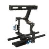 Camera Video Cage Lightweight Aluminum Alloy Camera Cage Rig with Cold Shoe and Cheese Top Handle