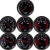 52mm Car Gauge Smoke Len Tachometer RPM Turbo Boost Gauge Bar PSI Vacuum Water Temp Meter Oil Pressure Gauge For 12V Gasoline
