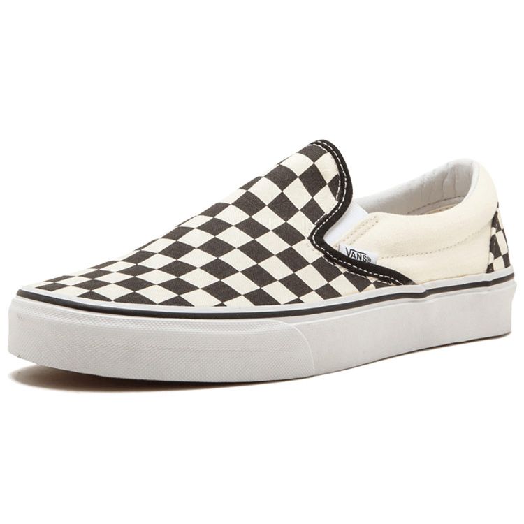 Vans Classic Slip-On Classic Checkerboard Low-Top Skate Shoes Unisex Sneakers Black White VN-0EYEBWW