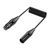 Duttek XLR Microphone Coil Extension Cable, XLR 3-Pin Male To Female Extender Coil Extension Cable for Microphones, Preambles, Speaker Systems, Radio