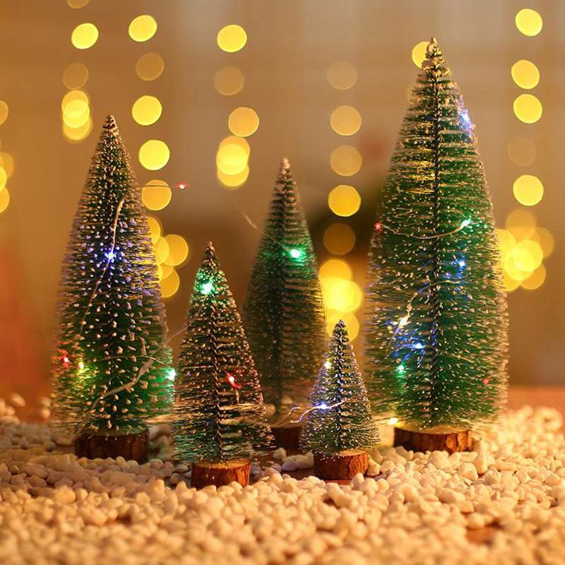 5xSmall Mini Christmas Gift Window Desktop Decoration Christmas Decorations Pine Tree Christmas Tree Office