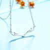 S925 Sterling Silver Deer Necklace One Deer Has You Simple Fashion Korean Style Temperament Wild Clavicle Chain Silver Accessories Jewelry