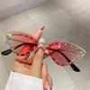 Gradient Cat Eye Sunglasses Multicolor Party Sun Glasses Rhinestones Eyewear  for Women & Men