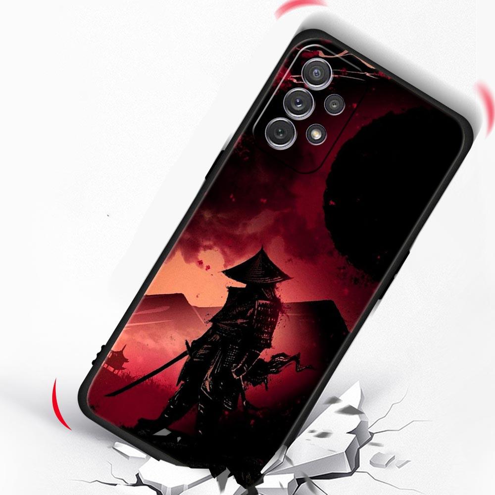 Painting Japan Samurai Art Phone Case for Samsung Galaxy A13 A51 A71 A21S A12 A11 A31 A41 A23 A53 A73 A52 A32 5G A03S A01 Cover