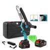 8 Inch Cordless Handheld Pruning Chainsaw Portable Woodworking Saw Cutting Power Tools Brushless Electric Chain Saw