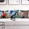 A-Away S-Spirited Cushion Cover Anime Film Soft Comfortable Pillow Case for Sofa Living Room Home Office Decor Protective Covers