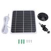 20W Wall Solar Panel IP68 Waterproof Monocrystalline Solar Panel Charger with 9.8ft Charging Cable for Security Camera