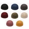 Brimless Hats Hip Hop Hats Adjustable Buckle Street Casual Portable Hats  Men Cotton Brimless Cap Vintage Dome Hat Docker Hats