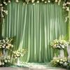 5x8/10ft Wrinkle Free White Satin Backdrop Curtains for Wedding Birthday Parties Photography Background Baby Shower Decorations