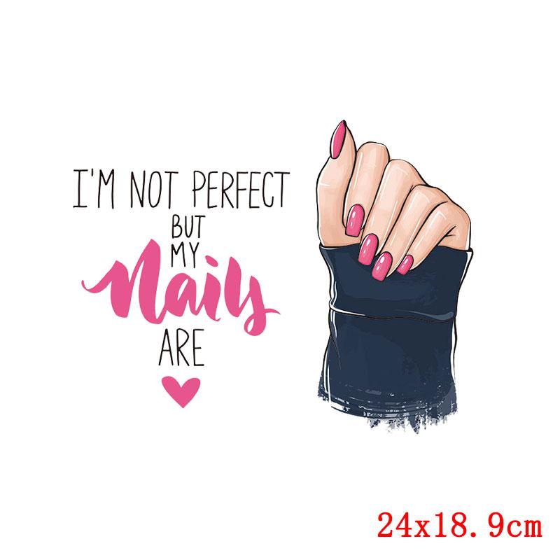 Fashion Patch Letters Thermo Patches On Clothes Flower Heart Thermal Applique For T-Shirt Sticker Iron On Transfer For Clothing