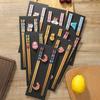 Chinese Japanese Chopsticks Wooden Tableware Sushi Chopsticks Set Cute Pattern Restaurant Household Convenient Chopsticks Chopsticks Tray Holder