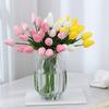 Simulated Flower Decor Beautiful No Odor Watering Single Long Stem Assorted Artificial Tulip