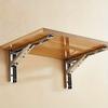 2pcs Folding Shelf Bracket, Heavy Duty Stainless Steel Foldable Shelf Bracket For Bench Table, Space Saving DIY Bracket