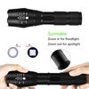 Zk20 LED Handheld Tactical Flashlight 8000LM Zoomable Camping Fishing Head Torch Light Lamp 18650 Rechargeable Battery or AAA