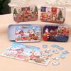 Handmade Wooden Santa Puzzle for Kids - Educational Christmas Gift