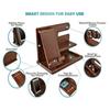 Phone Charging Stand Wooden Desk Organizer Rack Stable Groove Design Mobile Phone Holder for Home Room