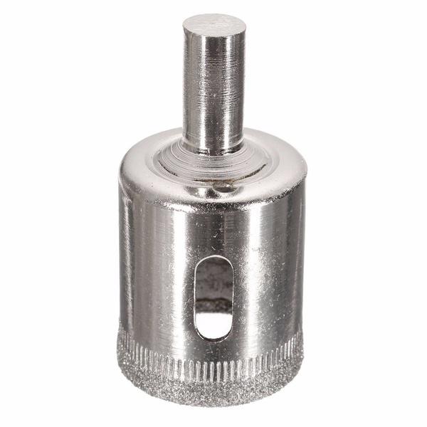 15pcs Diamond Coated Drill Bit Set Tile Marble Glass Ceramic Hole Saw Drilling Bits for Power Tools 6mm-50mm