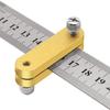Steel Ruler Positioning Block, Carpentry Ruler Measuring Tool Woodworking Scriber Line Marking Gauge