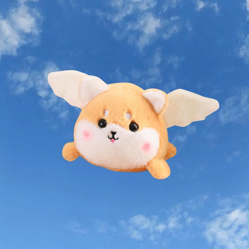 12cm Kawaii Tail Wagging Cat Dog Dinosaur Raccoon Plush Toys That Wag Their Tails By Pulling On A String Without Using Batteries