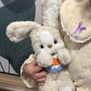 Lovely Rabbit Doll Good Night Rabbit Sleeps with Doll Cotton Doll Plush Toy Gifts Girl's Birthday Gift