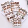 Kids Hairpins Versatile Chocolate Color Bows Girls Hair Accessories