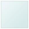 345073 vidaXL Table Top Transparent 60x60 Cm Tempered Glass
