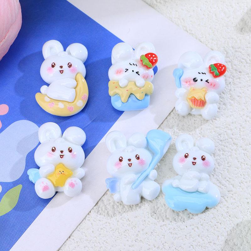 [Clearance] Shiny Kirby Resin Accessories: Rabbit, Bear, and Star Epoxy Phone Case, Hairpin, and Cream Glue
