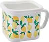 Toyo Horo Plune Enamel D14 Multi-Square Pot, Lemon, Size Approx. W17.8 H11.8 YJ-825