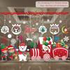 Cartoon Christmas Window Glass Stickers 2025 Christmas Decoration for Home Living Room Wall Decor 2025 Happy New Year Stickers