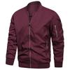 USA Size Men's Lightweight Bomber Jacket for Spring Autumn - Casual Flight Pilot Varsity Baseball Coat