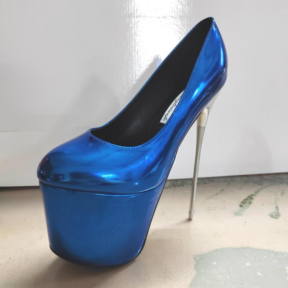 Sexy Women Pumps Striptease Shoes Platform Model Pole Dance High Heels Nightclub Shoes Round Toe Shoes