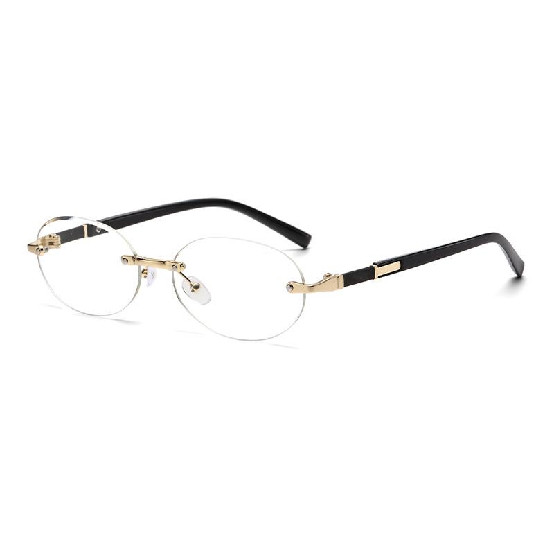 Солнцезащитные очки без оправы Овальные Модные Популярные Женские Мужские Оттенки Маленькие Y2K Солнцезащитные очки для Женщин Мужчин Летние Путешествия Lentes