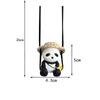 Decoraction Panda Car Pendant Swing Doll Rearview Mirror Hanging Car Hanging Ornament  Car Decor